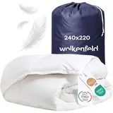 Wolkenfeld Winterbettdecke Daunendecke Anti-Milben, Hypoallergen, Waschbar, extrawarm 1 Stk. tlg.