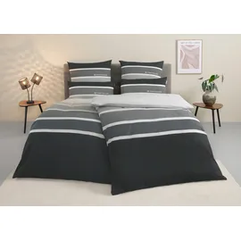 Tom Tailor Felix Renforcé anthrazit 135 x 200 cm + 80 x 80 cm