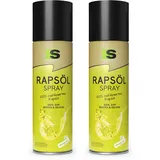 Spraytive 2x 400ml Rapsöl Spray, Ölspray zum Kochen Backen Grillen u. für Salate