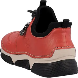 Rieker Slip-On Sneaker, mit Gummizug und Schnellverschluss rot