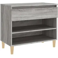 VidaXL Schuhregal Grau Sonoma 70x36x60 cm Holzwerkstoff