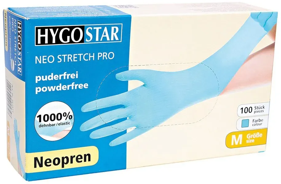 Hygostar Neo Strech Pro Nitrilhandschuhe türkis puderfrei, VE 1000 Stück 7/S