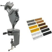 Bernstein Schraubstock Aluminium 100 mm grau