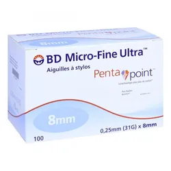 Bd Micro-fine Ultra Pen-nadeln 0,25x8 mm