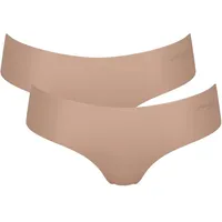SLOGGI Damen Zero Microfibre 2.0 Hipster 2p Underwear, Cameo Brown, M EU
