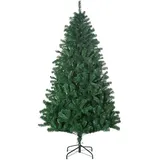 Homcom Weihnachtsbaum 1,8 m Christbaum Tannenbaum Äste Metallfuß PVC