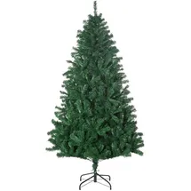 Homcom Weihnachtsbaum 1,8 m Christbaum Tannenbaum Äste Metallfuß PVC