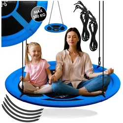 KESSER® Nestschaukel Tellerschaukel Hängeschaukel Rundschaukel Schaukel verstellbar Garten-Schaukel Kinderschaukel Indoor - Outdoor-Schaukel für Kinder & Erwachsene
