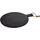 Wellhome Rundes Schneidebrett Gummiholz 1-tlg. Ø 40 cm Schwarz