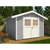 Weka Gartenhaus 122 2,40 x 2,05 m grau