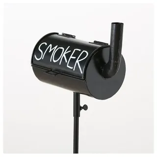 Boltze Gartenstab-Sturmaschenbecher Smoker Sturmaschenbecher Eisen schwarz - (H)116 cm