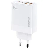 DUDAO A65EU Adapter 65Watt GaN 2xUSB-C / 2xUSB-A - Weiß