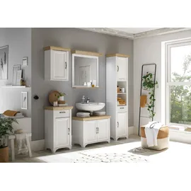 Mäusbacher Hängeschrank "Mali", braun (anderson pine, asteiche), B:45cm H:63cm T:25cm, Holzwerkstoff, Schränke, Hängeschrank Bad-Hängeschrank, Landhausstil, Breite 45 cm, Höhe 63 cm, Metallgriff