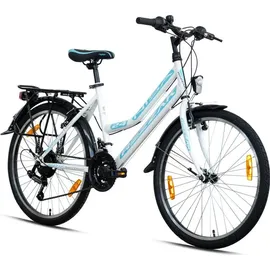 Rezzak 24 Zoll RH 42 cm weiß/türkis