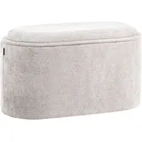 Beliani Polsterbank Artas Grau 79 x 45 x 38 cm