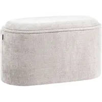 Beliani Polsterbank mit Stauraum Chenillegewebe 0 x 0 x 0 cm Grau