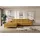 altdecor Ecksofa Cord mit Schlaffunktion 2-Sitzer Senfgelb