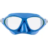 Cressi Moon Schwimmbrille Kinder 7 bis 15 Jahre - Taucherbrille - Bruchsichere Gläser, Sicherer Sitz & Verstellbare Schnallen - Taucherbrille Kinder - Tauchmasken - Blau/Lime - Mask