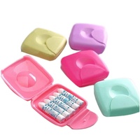 Tragbare Frauen Sanitärserviette Tampons Box Halter Tampons Reise Aufbewahrungsbox Halter Zufällige Farbe