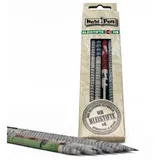 newpen Bleistift-Set HB Zeitungsoptik, 6 St.