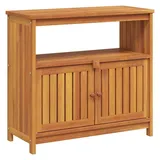 vidaXL Konsolentisch 80 x 75 x 35 cm Massivholz Akazie