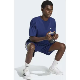 adidas Workout Essentials Base 3 Stripes Pique Herren Dark Blue/White S