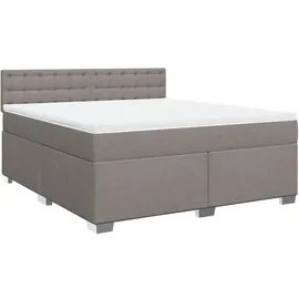 vidaXL Boxspringbett 180 x 200 cm Taupe