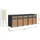 Westmann Mülltonnenbox Varius 330 x 116 cm grau