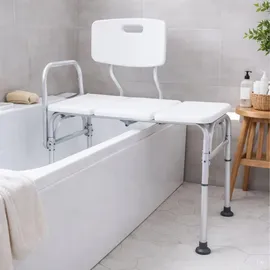 ABC home Duschstuhl Badezimmer verstellbare Höhe weiß