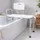 ABC home Duschstuhl Badezimmer verstellbare Höhe weiß