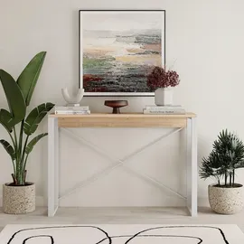 CaliCosy ARCHIE Konsolentisch 110 x 35 x 76 cm Weiß
