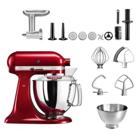 KitchenAid Artisan 5KSM175PS Liebesapfelrot Meatlover Set