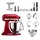 KitchenAid Artisan 5KSM175PS Liebesapfelrot Meatlover Set