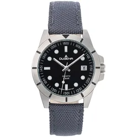 Dugena Keno 4461063 Quarz Gehäusefarbe Schwarz Armbandtyp Silikonarmband Armbandfarbe Grau