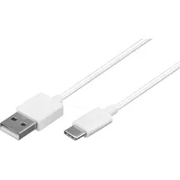 goobay 38677 - Sync- & Ladekabel, USB-A -> Usb-cTM 0,1 m weiß