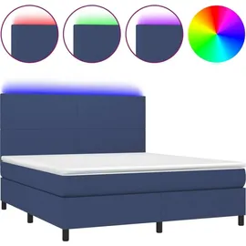vidaXL Boxspringbett 180 x 200 cm Blau