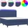 vidaXL Boxspringbett 180 x 200 cm Blau