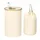 Relaxdays Pfandflaschen Sammelbehälter 100 l Beige