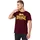 Lonsdale Herren T-Shirt Normale Passform Logo L, Vintage Oxblood