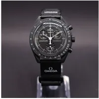 Swatch x Omega Mission To The Moonphase Snoopy Black