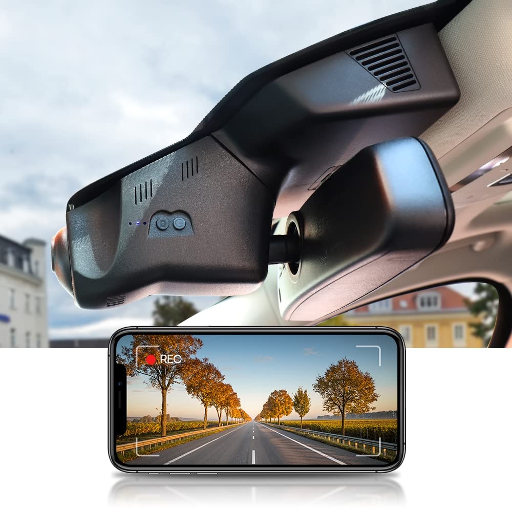 Fitcamx Dashcam 4k Passend für Jaguar XF XE 2022-2024 XFR P300 S X250/X260/X760 (Model 6321), OEM Factory Look Dash Camera Auto, UHD 2160P Video WiFi, G-Sensor, Loop-Aufnahm, Plug&Play, 64GB Karte
