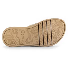 Gabor Pantolette GABOR, Damen, Gr. 42, gold (goldfarben, roségoldfarben), Textil, Schuhe Pantolette, Plateau, Sommerschuh, Schlappen in funkelnder Optik