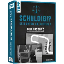 Schuldig?! Dein Urteil entscheidet – Der Absturz. Krimispiel in 50 Karten