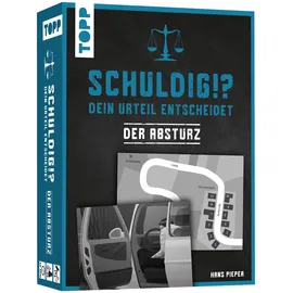 Schuldig?! Dein Urteil entscheidet – Der Absturz. Krimispiel in 50 Karten