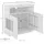 OTTO home Kommode OTTO HOME "Ribe 85cm breit,35 cm tief, Fronten Massivholz,2 Türen mit Glaseinsatz", braun (eiche teilmassiv), B:85cm H:80cm T:35cm, Holz teilmassiv, Sideboards, Kommode, Holz massiv, Holzwerkstoff,3 breite Fächer