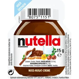 Ferrero nutella Nuss-Nougat-Creme, 120 St. je 15,0 g/1,8 kg