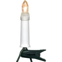 Best Season - Star Trading Weihnachtsbaumkerzen Lichterkette 'candle', 16-flammig, Weiß