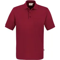 Hakro Pocket-Poloshirt Mikralinar® weinrot