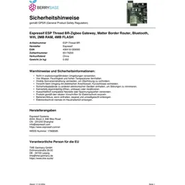Espressif ESP Thread BR-Zigbee GW Entwicklungsboard