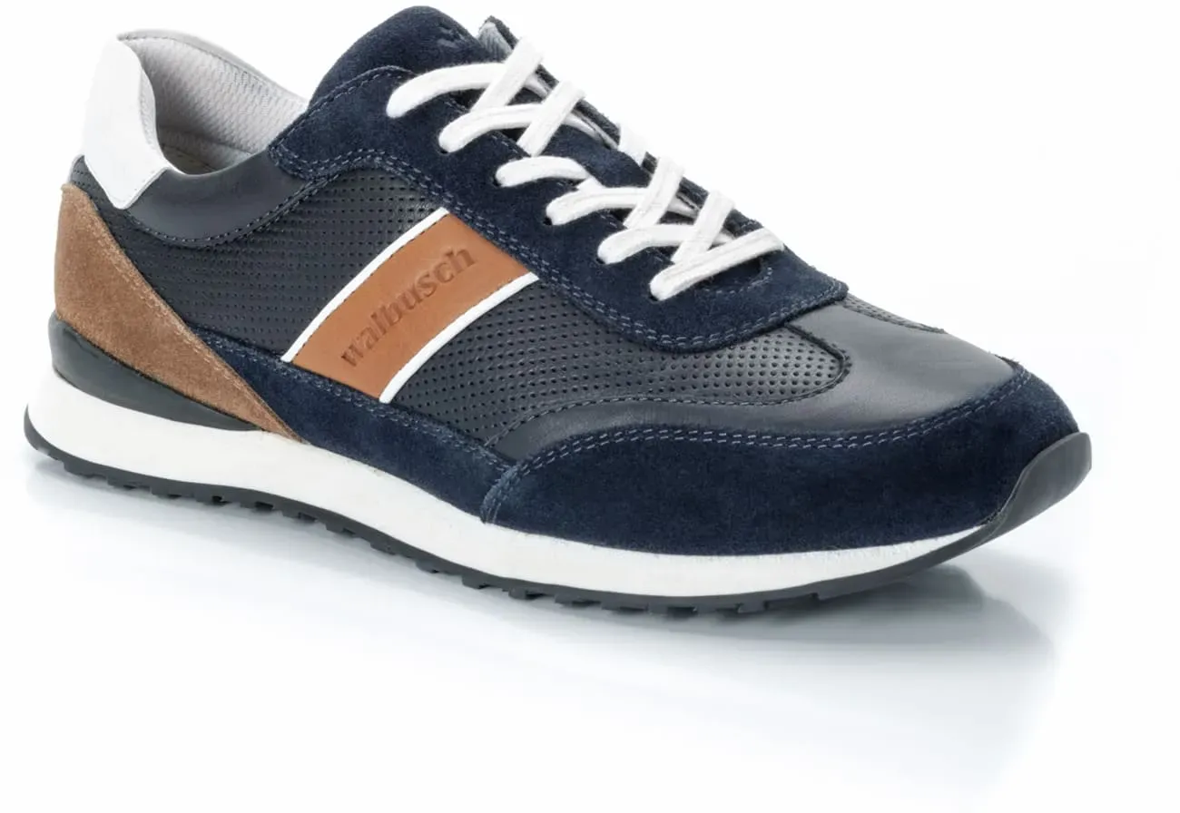 Walbusch Herren Komfort Perfo Sneaker Blau